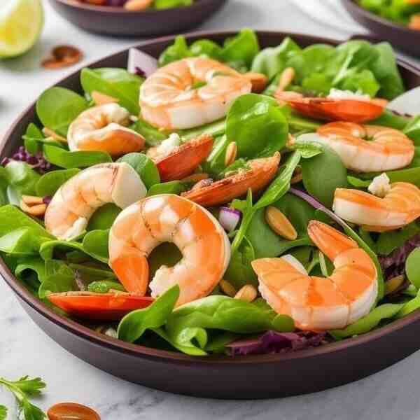 Салат с маринованными морепродуктами Взморье